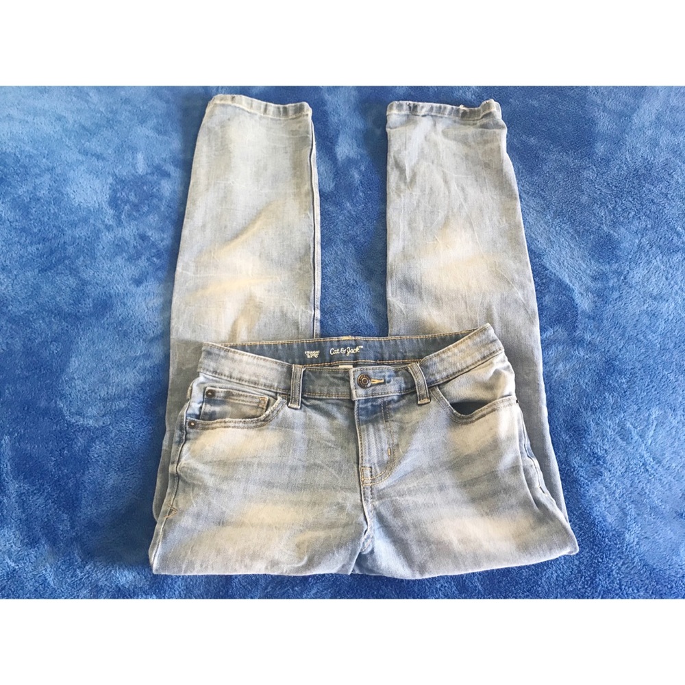 🔒Cat & Jack | Straight Jeans | Size 14 Boys - Picture 2 of 4